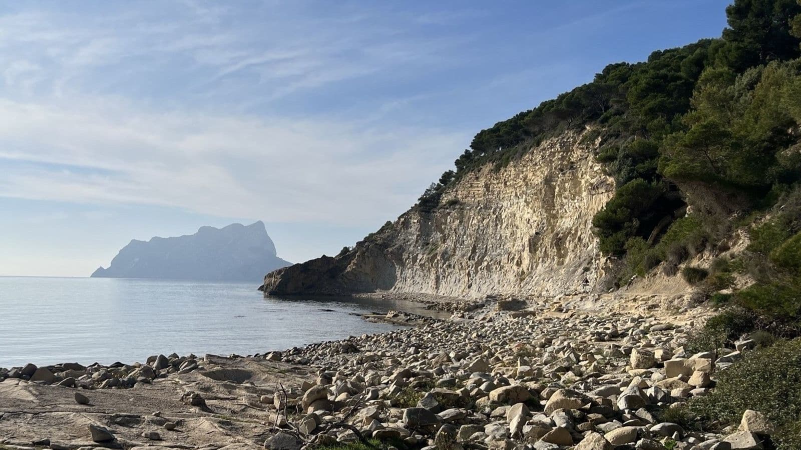 Benissa Costa via de cala's naar Calpe
