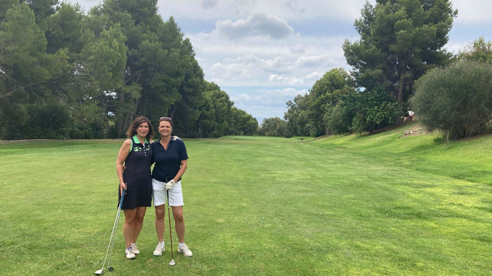 golf samen met Ellen en Aletta