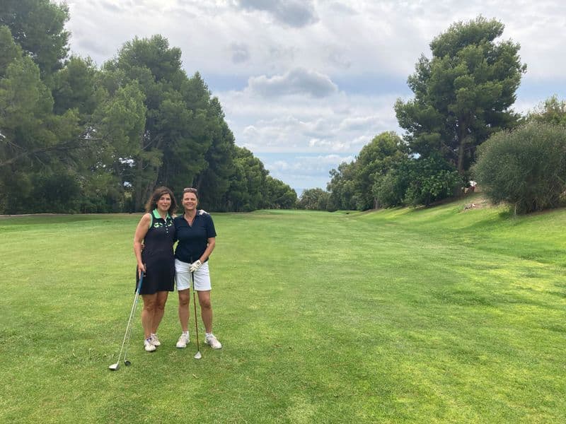 golf samen met Ellen en Aletta